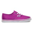 Vans Shoes Kids Authentic Lo Pro (deep Orchid/true White)