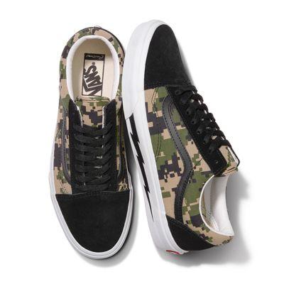 Vans Customs Digi Camo Lightning Bolt Old Skool (customs)