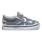 Vans Toddler Mlb Slip-on (los Angeles /dodgers/gray)