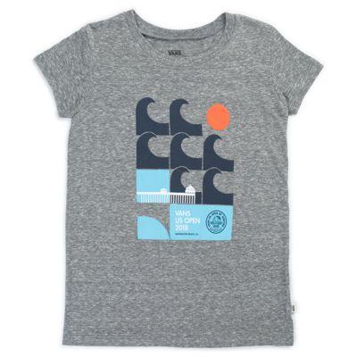 Vans Girls 2018 Vuso Poster Basic Short Sleeve T-shirt (grey Heather)