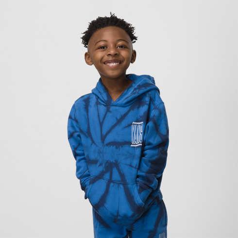 Vans Little Kids Tie Dye Pullover Hoodie (true Blue)
