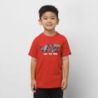 Vans Little Kids Grip Art T-shirt (molten Lava)