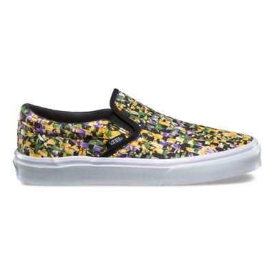 Vans Woven Textile Slip-on Dx (multi Color/yellow)