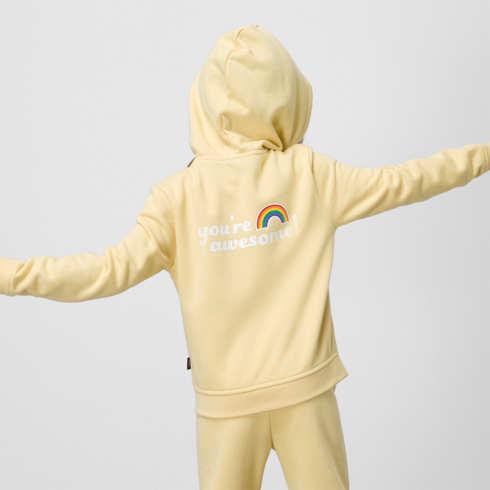 Vans Little Kids Radically Happy Full Zip Hoodie (raffia)