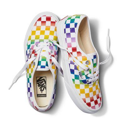 Vans Customs Rainbow Checker Authentic (customs)