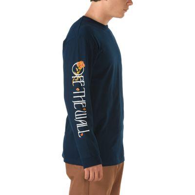 Vans Broken Rose Long Sleeve T-shirt (navy)