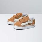 Vans Toddler Bear Hugs Old Skool V Shoe (brown/multi)