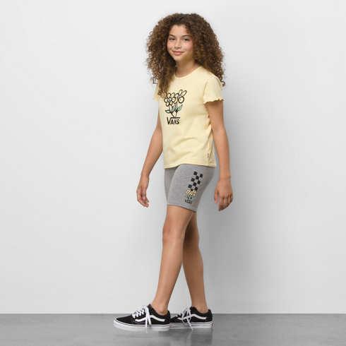 Vans Kids Ground Level Legging Short (grey Heather)