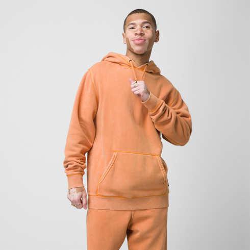 Vans Comfycush Wash Pullover Hoodie (flame Orange)