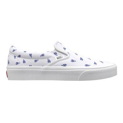 Vans Womens Customs Slip-on (los Angeles Dodgers White)