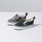 Vans Toddler Plaid Camo Slip-on V (grape Leaf/true White)