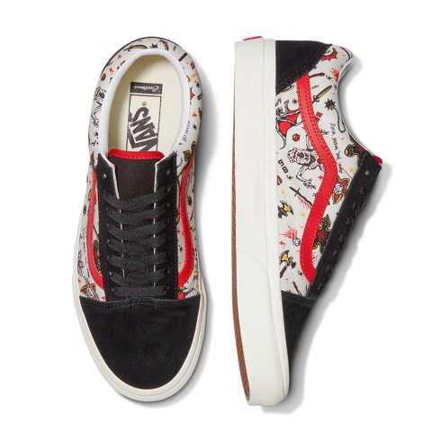 Vans X Stranger Things Customs Hellfire Club Old Skool (customs)