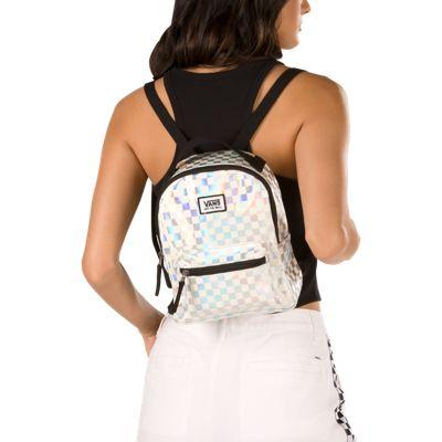 Vans Iridescent Check Mini Backpack (rainbow Iridescent)