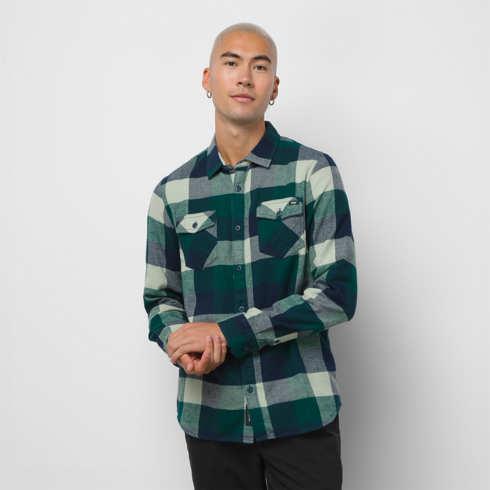 Vans Box Flannel Buttondown Shirt (botanical Garden/desert Sage)