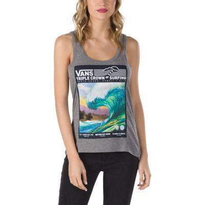 Vans 2018 Vtcs Poster Tank Womens (grey Heather)