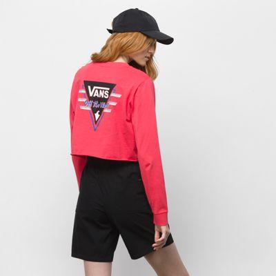 Vans Suma Time Long Sleeve Crop Tee (tea Berry)
