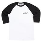 Vans Boys Sonny Script Raglan T-shirt (white/black) T-shirts: Large