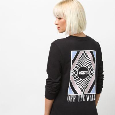 Vans Blotter Long Sleeve Boyfriend T-shirt (black)