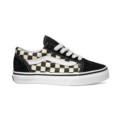Vans Kids Primary Check Old Skool (black/white)