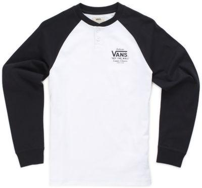 Vans Boys Denton Baseball Tee (white-black)