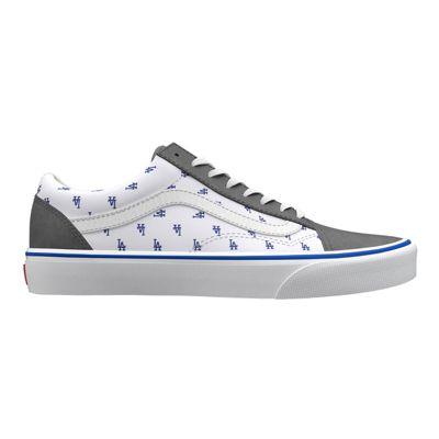 Vans Womens Customs Mlb Old Skool (los Angeles Dodgers White)