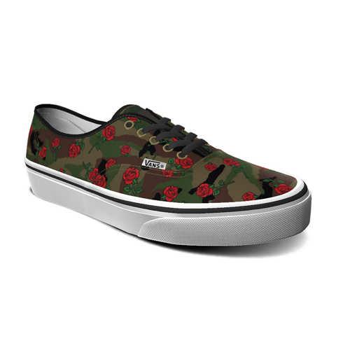 Vans Customs Camo Roses Authentic (customs)