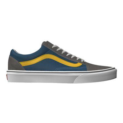 Vans Mens Customs Old Skool (grey/yellow/blue)