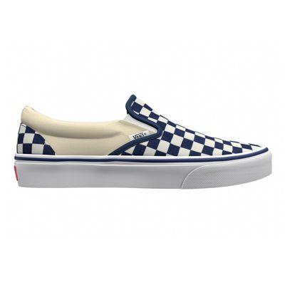 Vans Mens Customs Slip-on (navy Check)