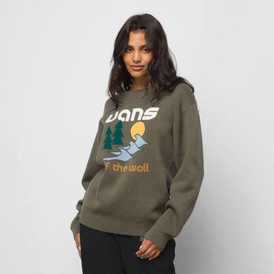 Vans Coastal Crew Bff Sweater (grape Leaf)