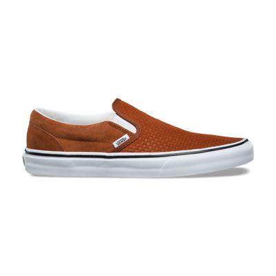 Vans Embossed Suede Slip-on (sequoia True White)