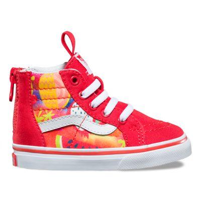 Vans Toddler Glitter Fruits Sk8-hi Zip (hibiscus/true White)