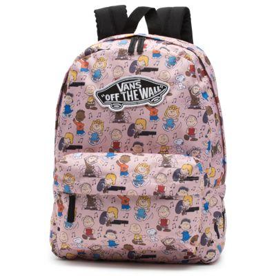 Vans X Peanuts Dance Party Realm Backpack (peanuts Dance Party) | LookMazing