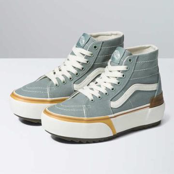 Vans Sk8-hi Tapered Stacked (canvas Green Milieu)