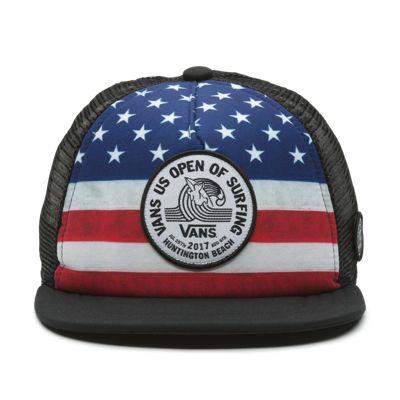 Vans Boys 2017 Vuso Sublimated Trucker Hat (flag)