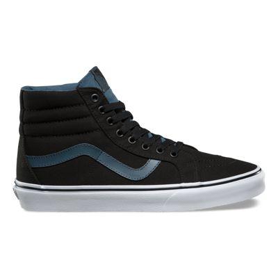 Vans Canvas Sk8-hi Reissue (black/dark Slate)