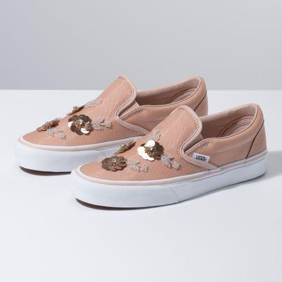 Vans Floral Sequins Slip-on (champagne/true White)
