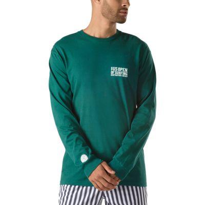 Vans Us Open Pier Scenic Long Sleeve T-shirt (vans Trekking Green)