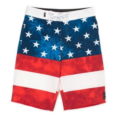 Vans Boys Era Boardshort (american Flag)