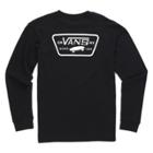 Vans Boys Full Patch Back Long Sleeve T-shirt (black)