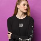 Vans Streamer Iridescent Long Sleeve Boyfriend Tee (black)