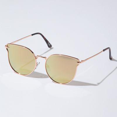 Vans Femme Cat Aviator Sunglasses (rose Gold)