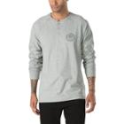 Vans Denton Long Sleeve T-shirt (cement Heather)