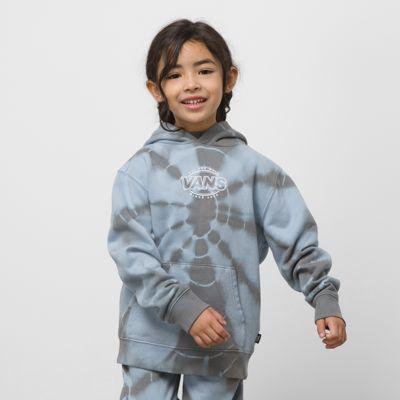 Vans Little Kids Vans Logo Tie Dye Hoodie (ashley Blue)
