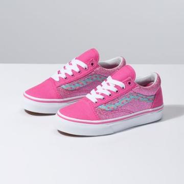 Vans Kids Mermaid Scales Old Skool (carmine Rose/true White)