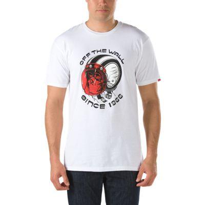 Vans Mens Shoes Skate Shoes Mens Shoes Mens Sandals Brain Bucket T-shirt (white)