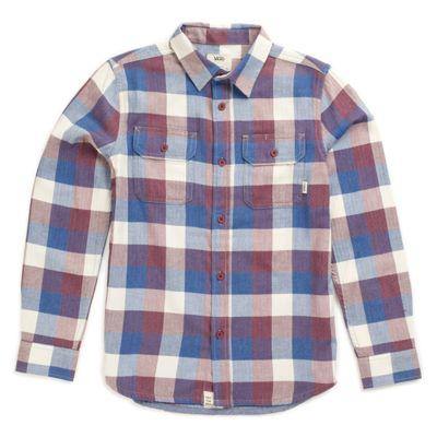 Vans Boys Alameda Buttondown Shirt (exblusive/port) T-shirts: Large