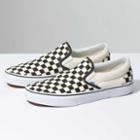 Vans Checkerboard Classic Slip-on Wide Shoe (black/classic White)