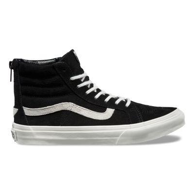Vans Mens Shoes Skate Shoes Mens Shoes Mens Sandals Shoes Mens Shoes Lizard Emboss Sk8-hi Slim Zip (black/blanc De Blanc)