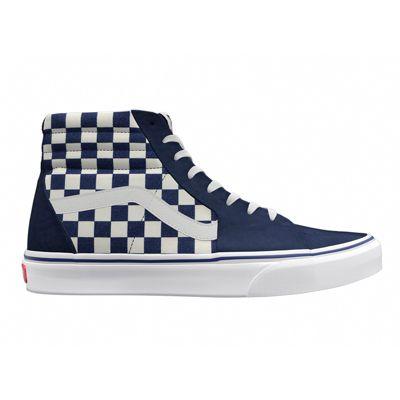 Vans Womens Customs Sk8-hi (navy Check)