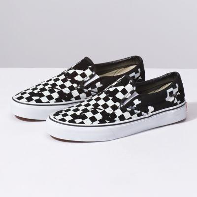 Vans Overprint Check Classic Slip-on (black/true White)